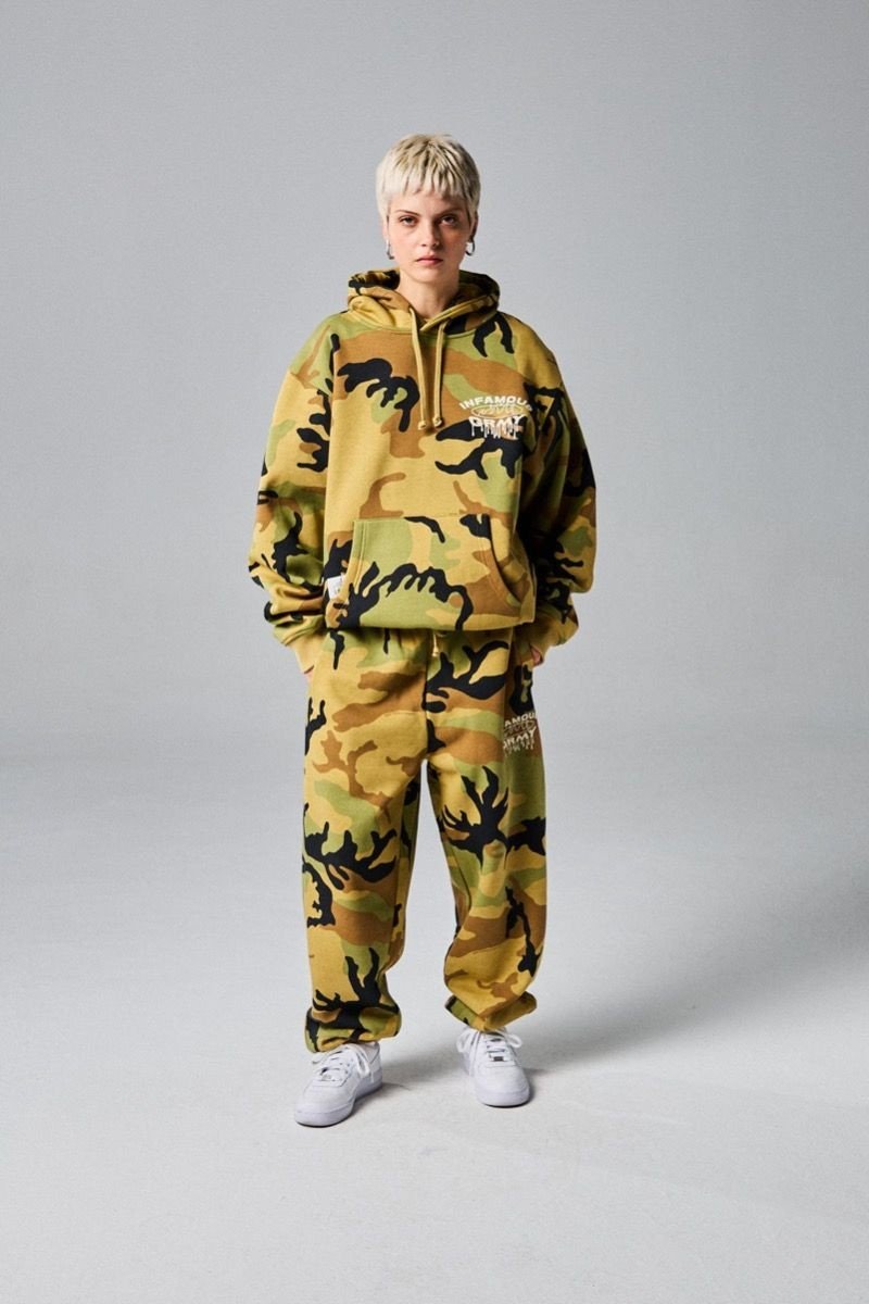 Sudadera Grimey Capucha Follow The Dollar Brown Camo