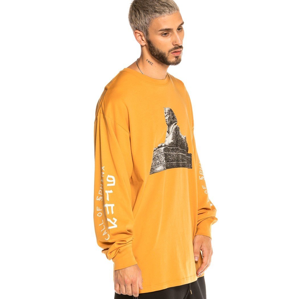 Grimey Call Of Yore Long Sleeve Tee Brown  GLS134-BRW