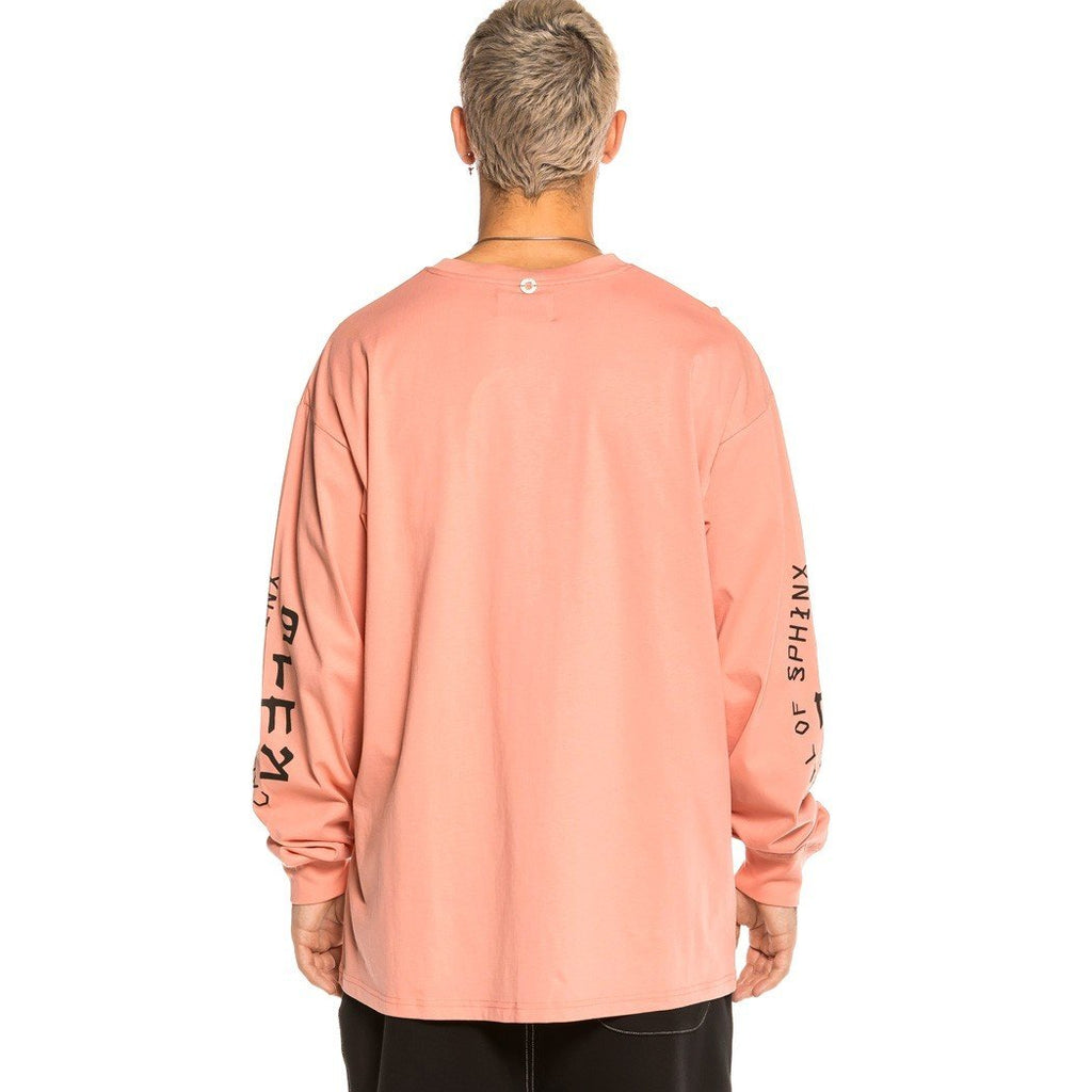 Grimey Call Of Yore Long Sleeve Tee Pink GLS134-PNK