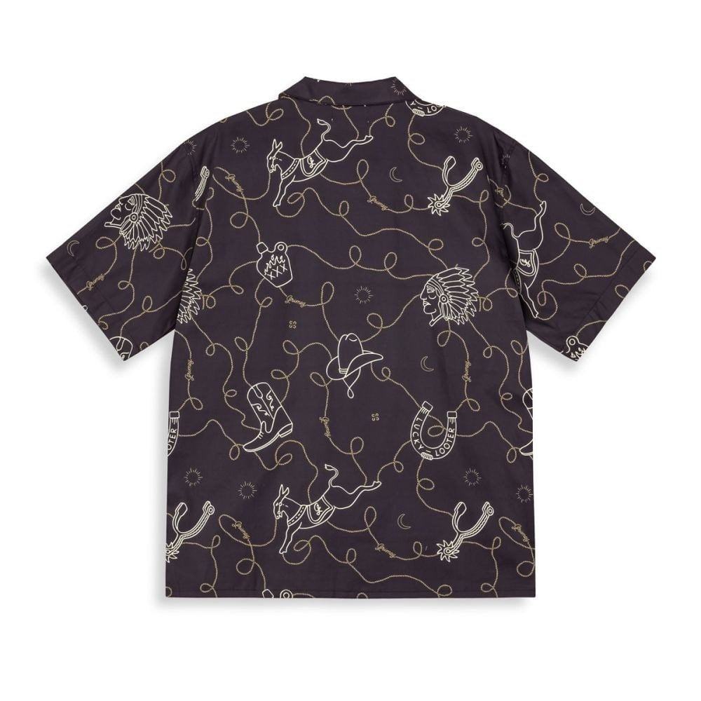 Camisa con botones Grimey Lone Hand Black
