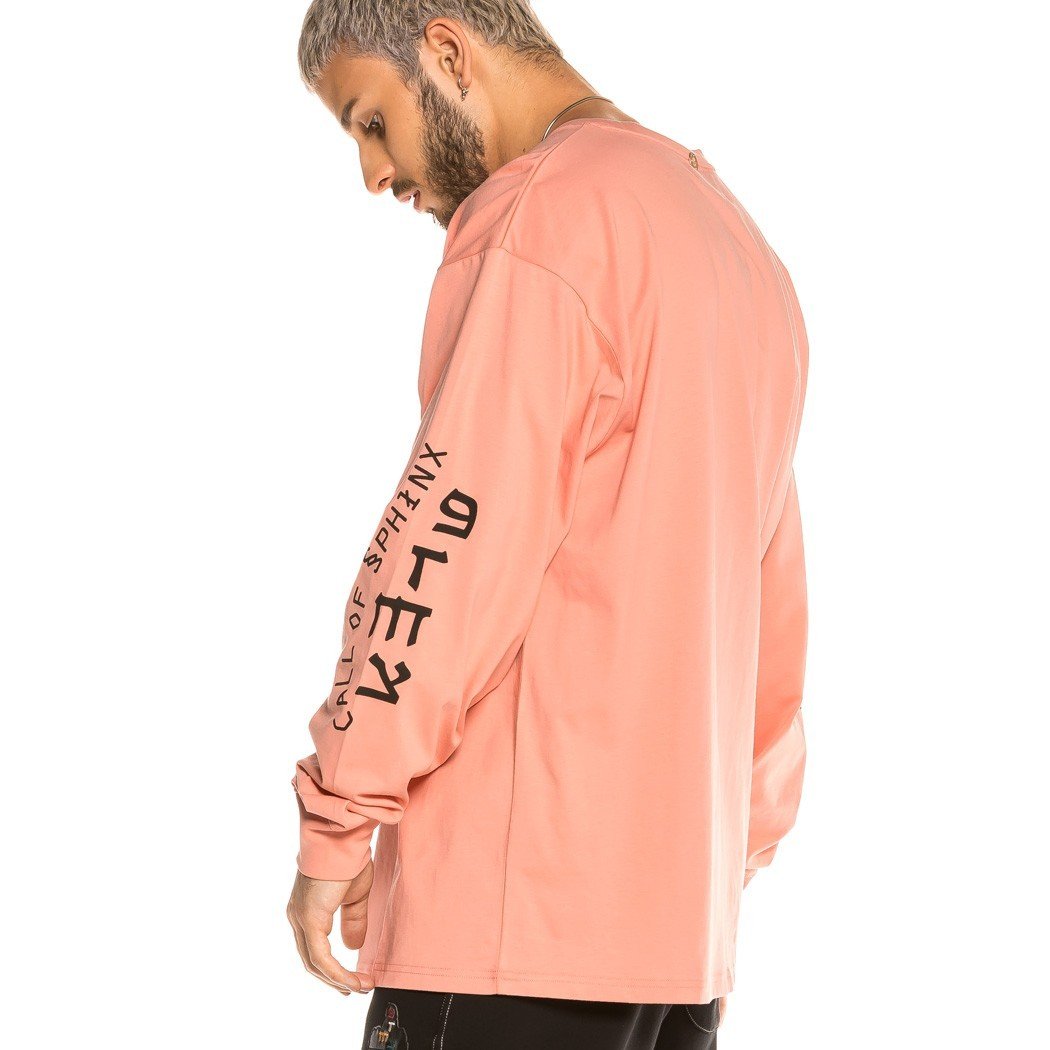 Grimey Call Of Yore Long Sleeve Tee Pink GLS134-PNK