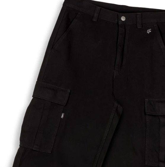 Pantalones Denim Cargo The Shelter Regular Black