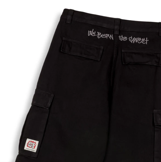 Pantalones Denim Cargo The Shelter Regular Black