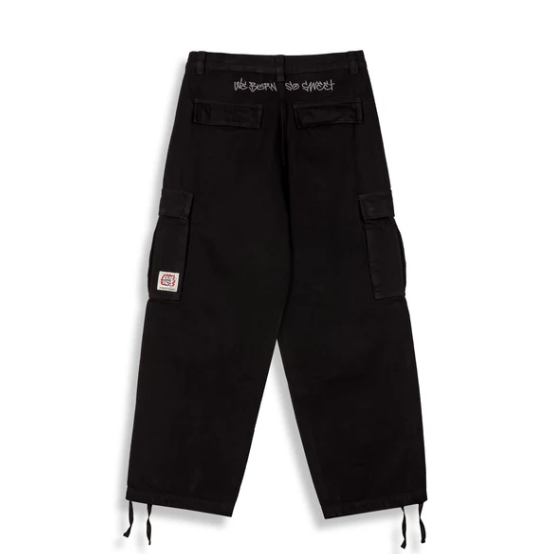 Pantalones Denim Cargo The Shelter Regular Black