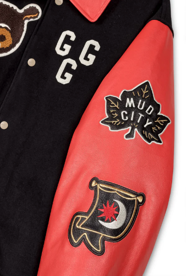 Chamarra De Baseball Mud'S The Residence Black