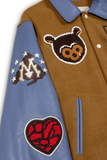 Chamarra De Baseball Mud'S The Residence Brown