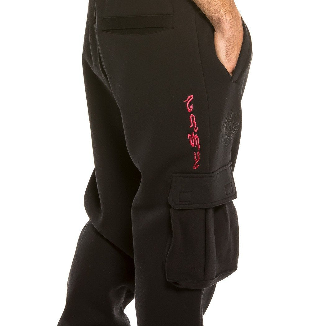 Grimey Yoga Fire Sweatpants Black GRTS189-BLK