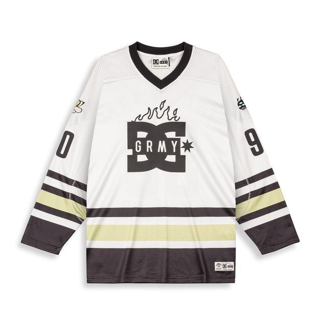 Camiseta De Hockey The Swarm Dc Shoes X Grimey Off White