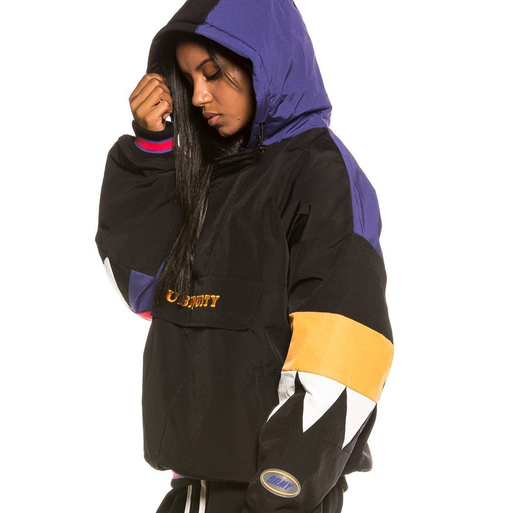 Grimey Ubiquity Pullover Jacket Black GPVJ119-BLK