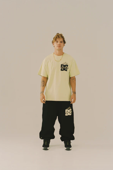 Camiseta The Swarm Dc Shoes X Grimey Raw Honey Lime