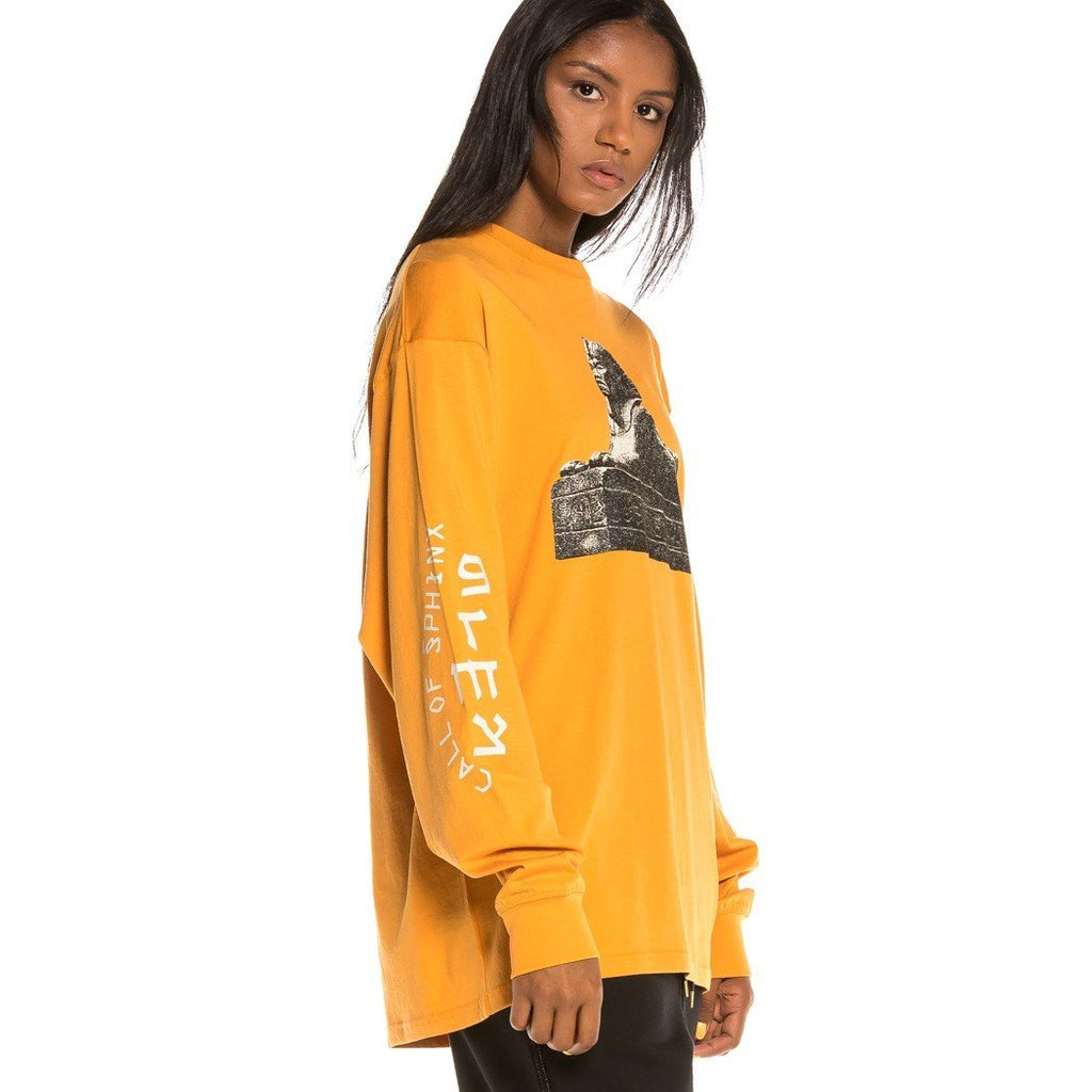 Grimey Call Of Yore Long Sleeve Tee Brown  GLS134-BRW