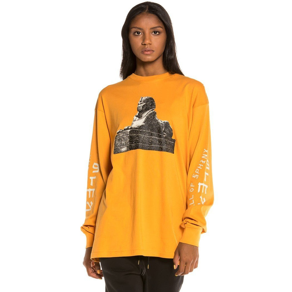 Grimey Call Of Yore Long Sleeve Tee Brown  GLS134-BRW