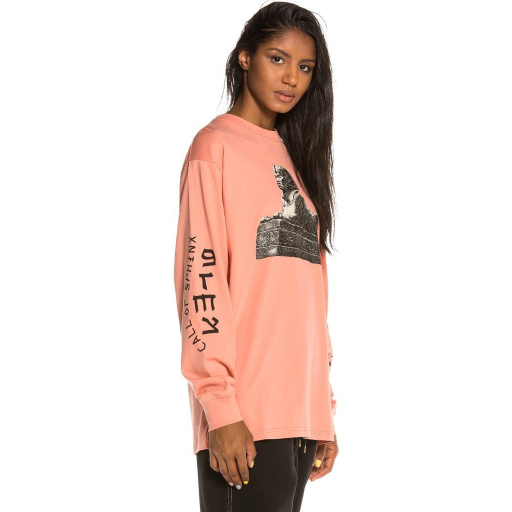 Grimey Call Of Yore Long Sleeve Tee Pink GLS134-PNK