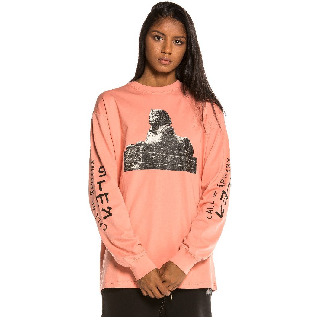 Grimey Call Of Yore Long Sleeve Tee Pink GLS134-PNK
