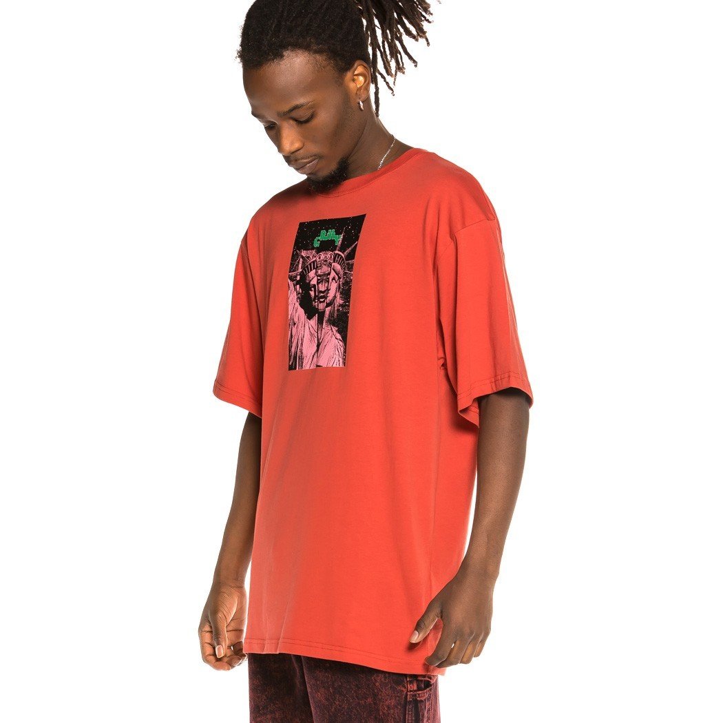 Grimey Liveution Unisex Red Tee GA585-RED