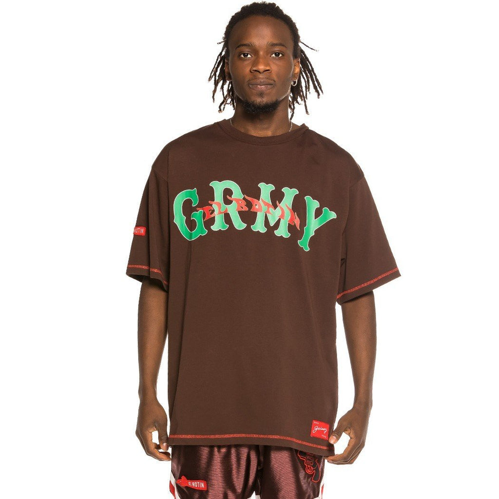 Grimey The Loot El Botin Unisex Brown Tee GA588-BRW