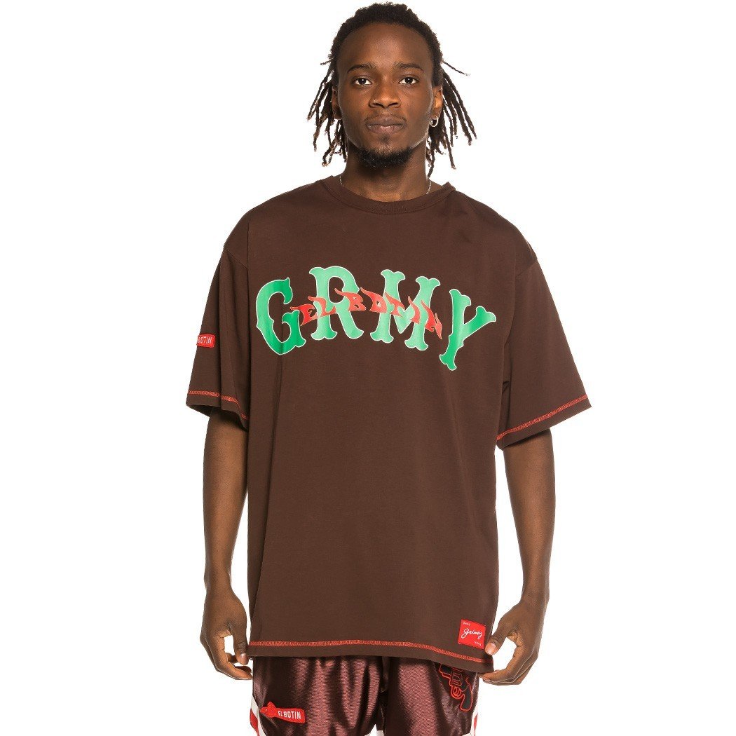 Grimey The Loot El Botin Unisex Brown Tee GA588-BRW