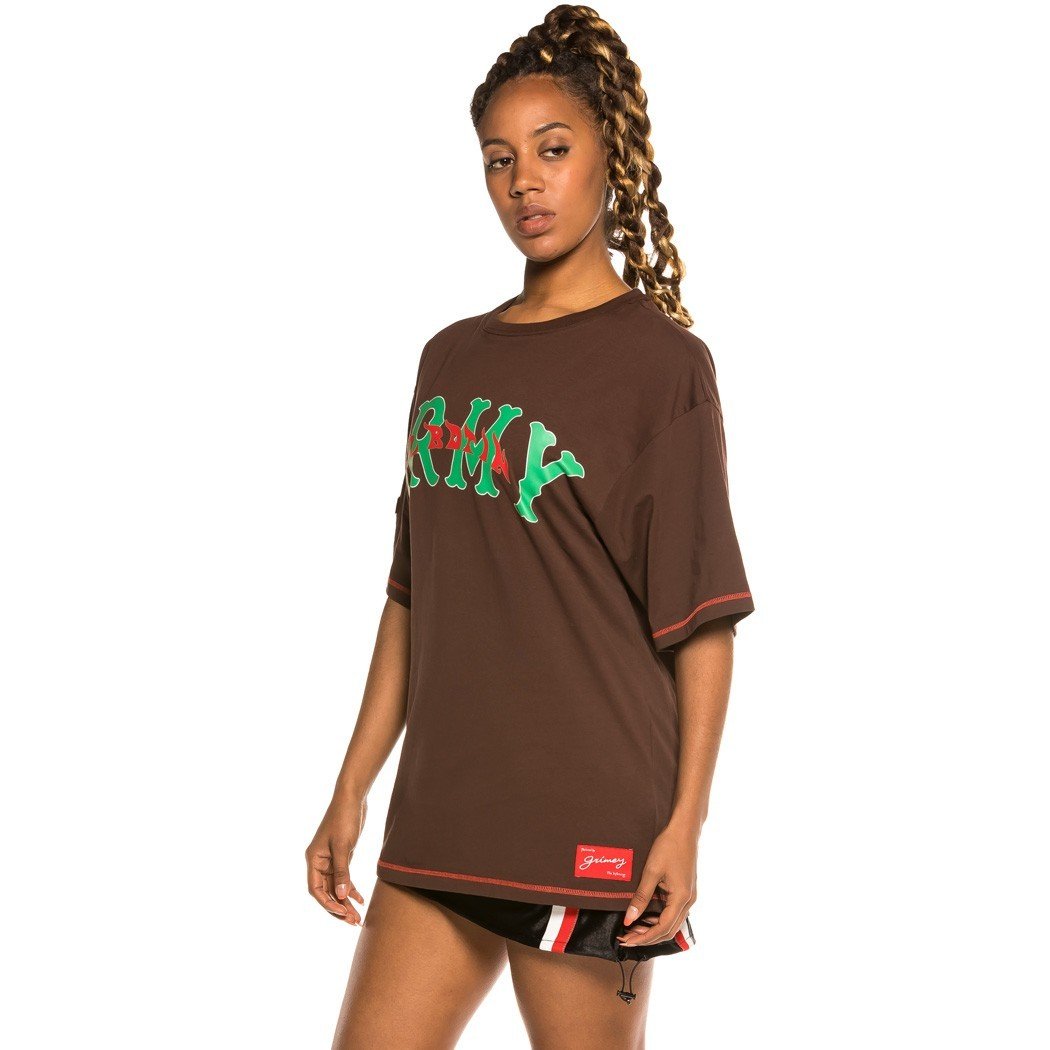 Grimey The Loot El Botin Unisex Brown Tee GA588-BRW