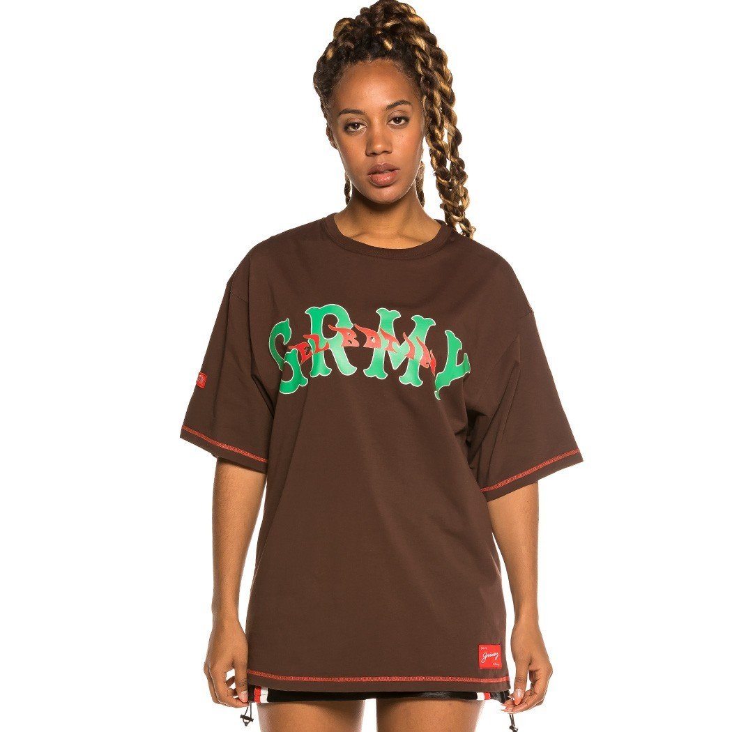 Grimey The Loot El Botin Unisex Brown Tee GA588-BRW