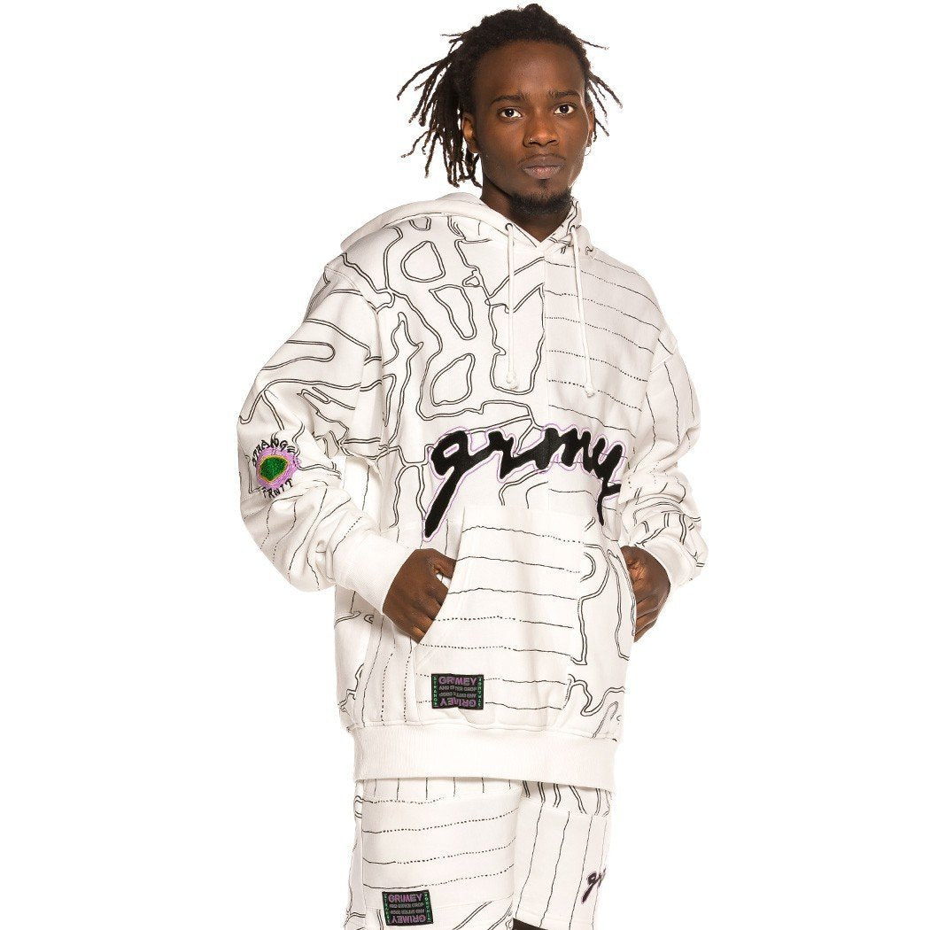 Grimey Strange Fruit GRMY Hoodie White GCH488-WHT