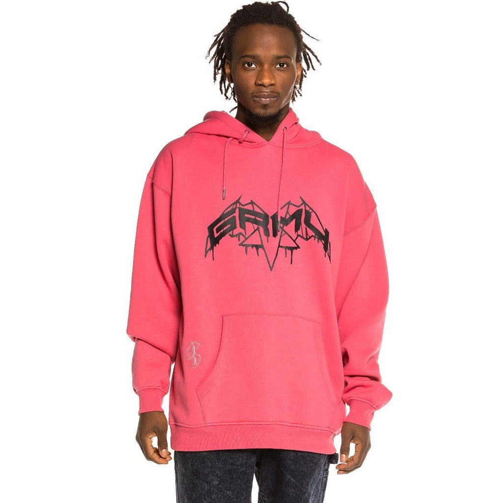 Grimey Liveution Hoodie Pink GCH492-PNK