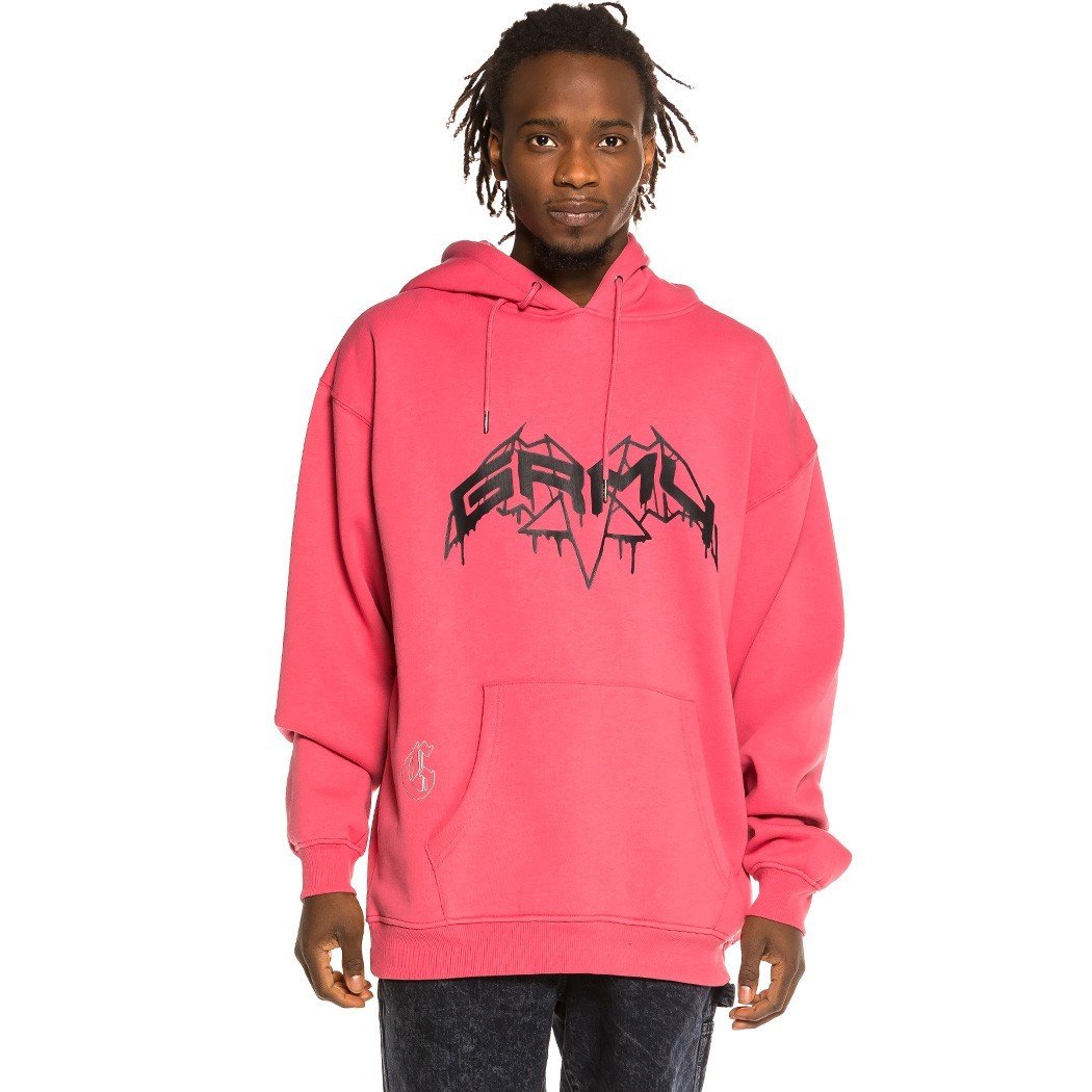 Grimey Liveution Hoodie Pink GCH492-PNK