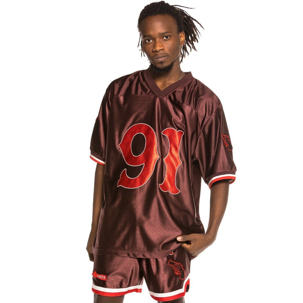 Grimey The Loot Football Jersey Brown GFJ107-BRW