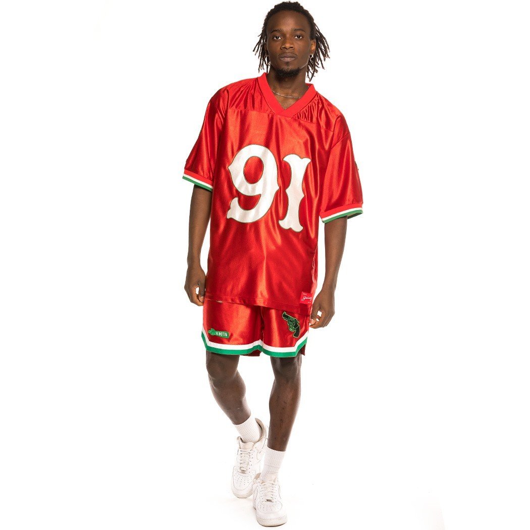 Grimey The Loot Football Jersey Red GFJ107-RED