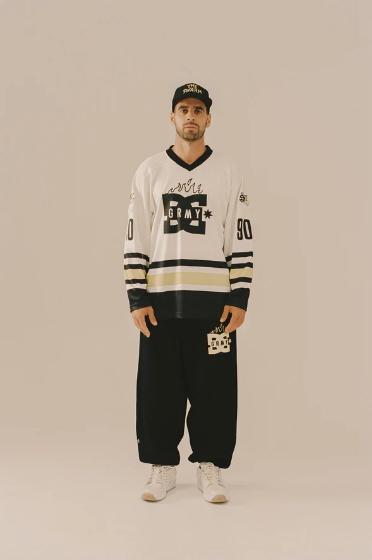 Camiseta De Hockey The Swarm Dc Shoes X Grimey Off White