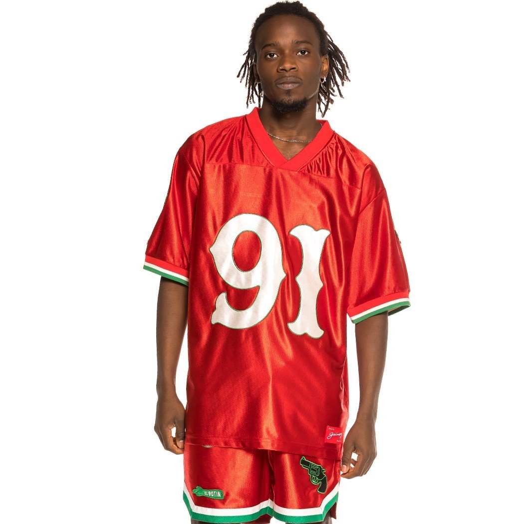 Grimey The Loot Football Jersey Red GFJ107-RED