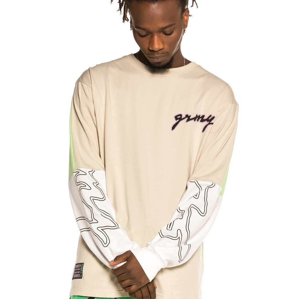 Grimey Strange Fruit Long Sleeve Tee Grey GLS136-GRE