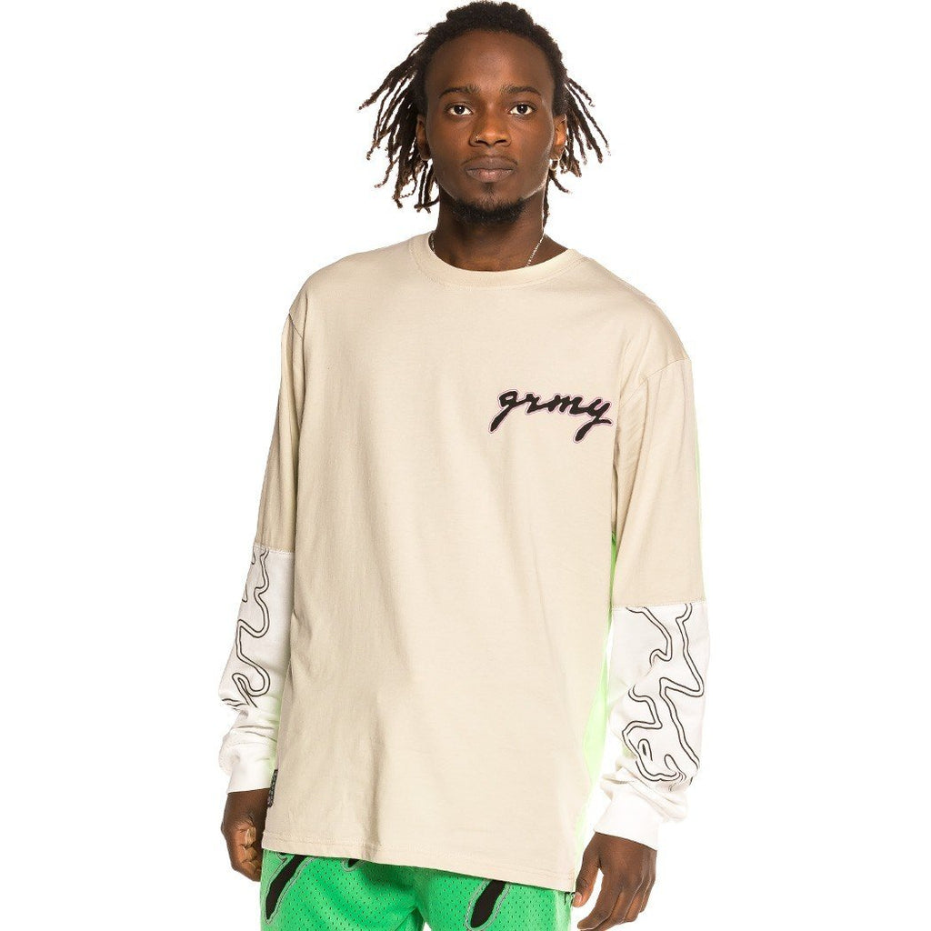 Grimey Strange Fruit Long Sleeve Tee Grey GLS136-GRE