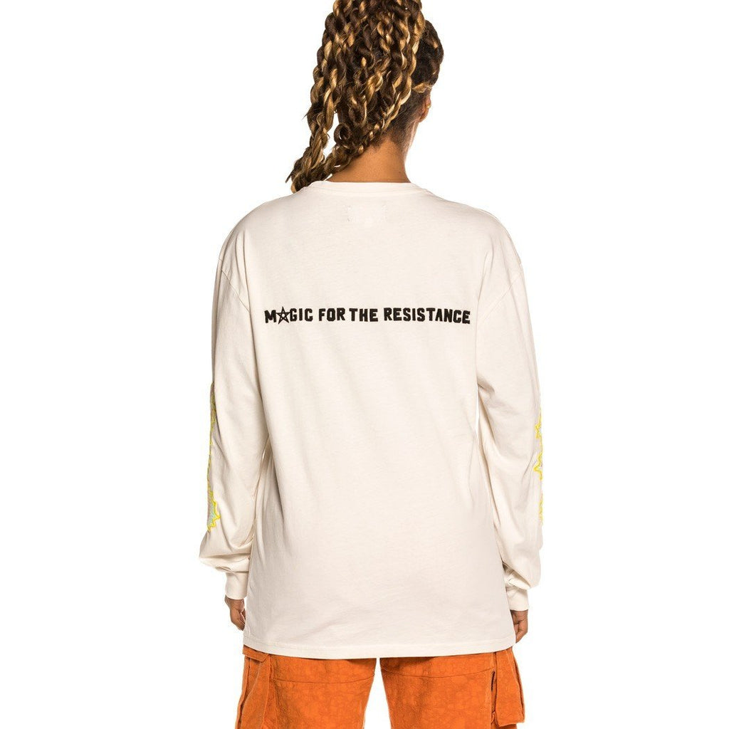 Grimey Liveution Long Sleeve Tee White GLS137-WHT