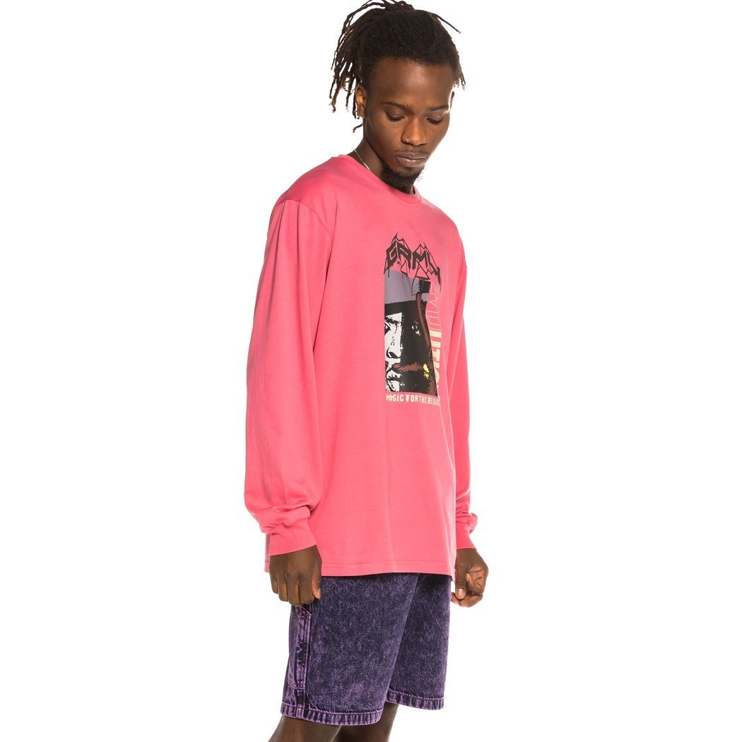 Grimey Liveution Magic 4 Resistance Long Sleeve Tee Pink GLS138-PNK