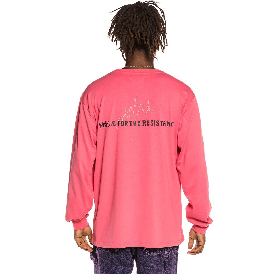 Grimey Liveution Magic 4 Resistance Long Sleeve Tee Pink GLS138-PNK