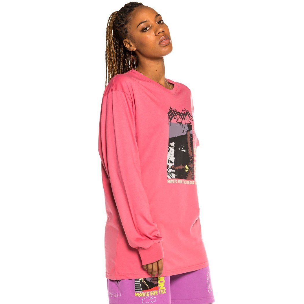 Grimey Liveution Magic 4 Resistance Long Sleeve Tee Pink GLS138-PNK