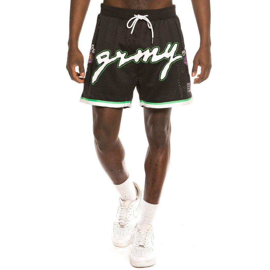 Grimey "Strange Fruit" Mesh Short Black GPSS142-BLK