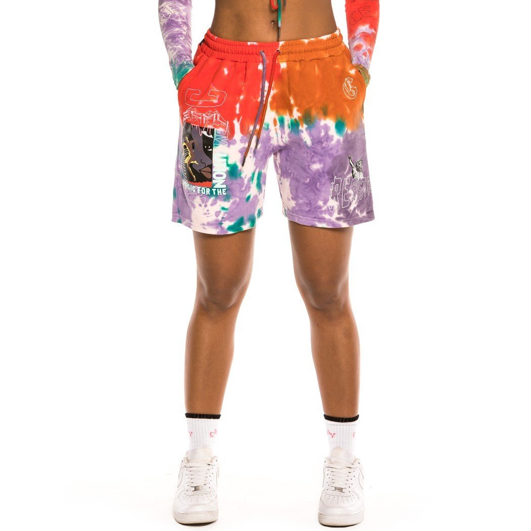 Bermuda Unisex Grimey "Liveution Magic 4 Resistance" Tie Dye GSS143-TDE