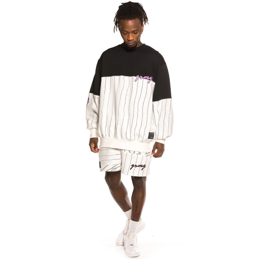 Sudadera Grimey Strange Fruit All Over print Crewneck White GSW490-WHT