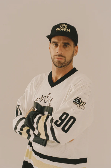 Camiseta De Hockey The Swarm Dc Shoes X Grimey Off White