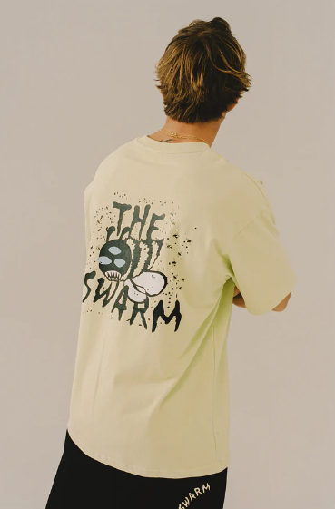 Camiseta The Swarm Dc Shoes X Grimey Raw Honey Lime