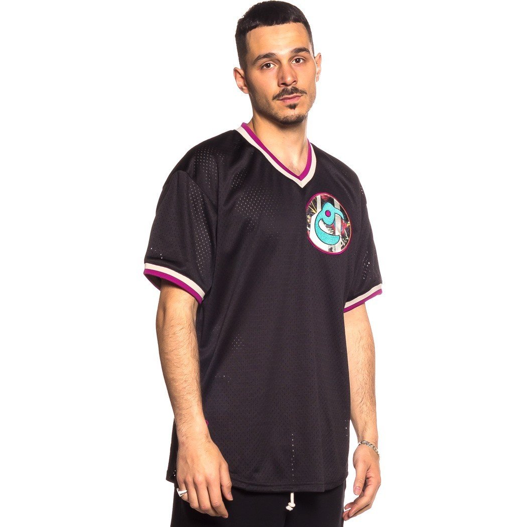 Camiseta Unisex Grimey "Hope Unseen" Mesh-Black GNVT606-BLK