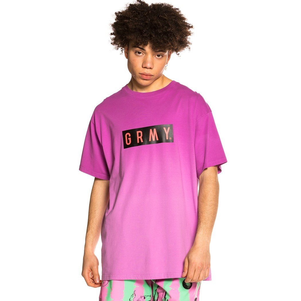 Camiseta Unisex Grimey "Frenzy Gradient"-Purple GA599-PRP