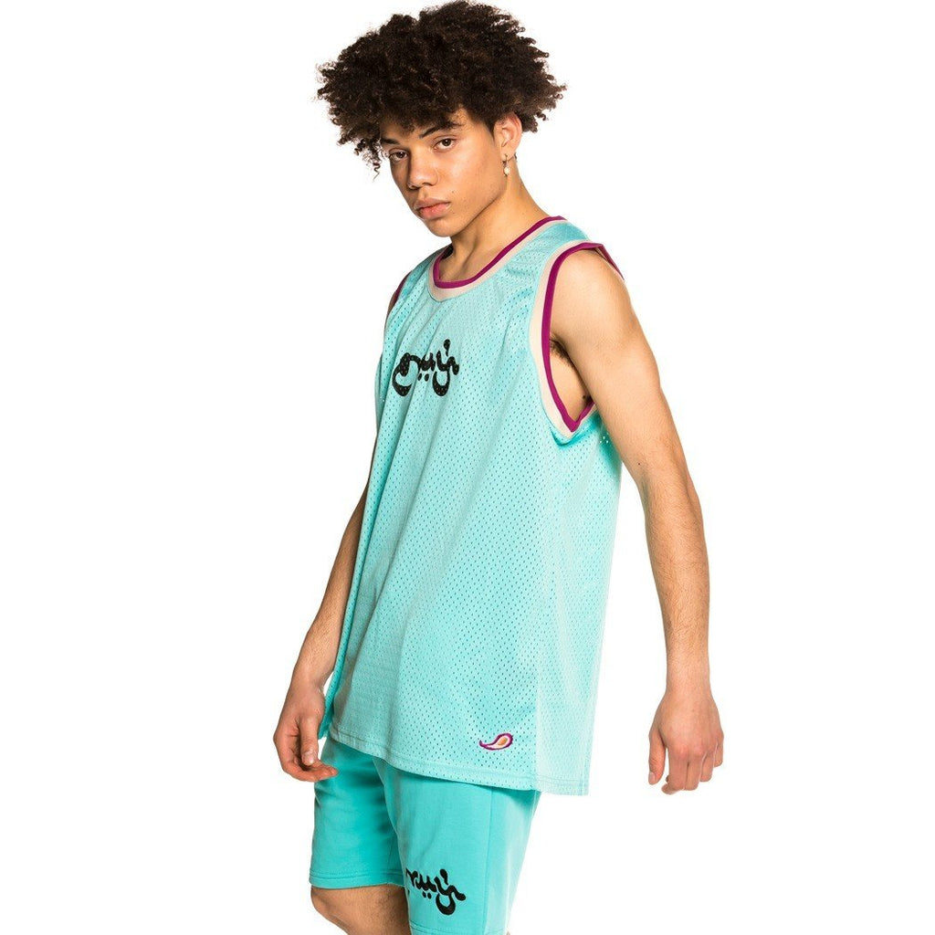 Camiseta de Tirantes Unisex Grimey "Hope Unseen" Mesh-Blue GRTT159-BLU