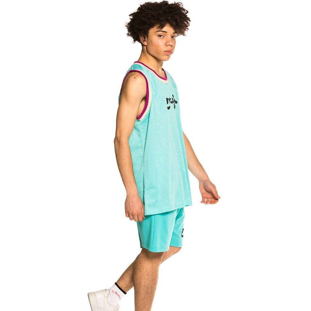 Camiseta de Tirantes Unisex Grimey "Hope Unseen" Mesh-Blue GRTT159-BLU