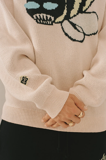 Suéter The Swarm Dc Shoes X Grimey Raw Honey Pink