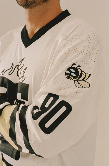 Camiseta De Hockey The Swarm Dc Shoes X Grimey Off White