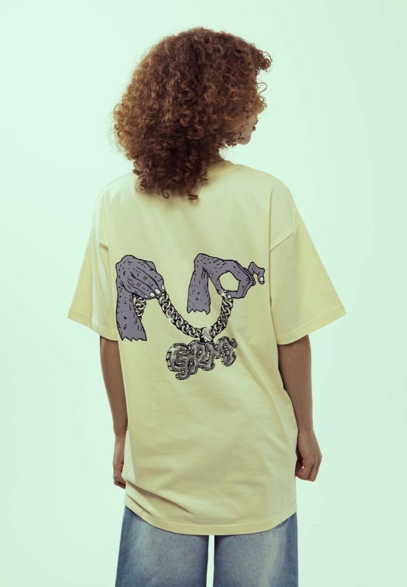 CAMISETA GRIMEY THE SLOWLY WE ROT REGULAR - CREAM