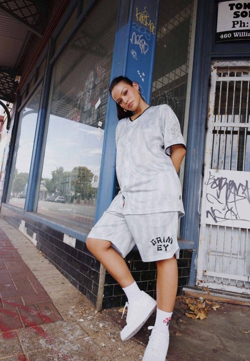 PANTALÓN CORTO GRIMEY LUCKY DRAGON MESH BASKET - WHITE