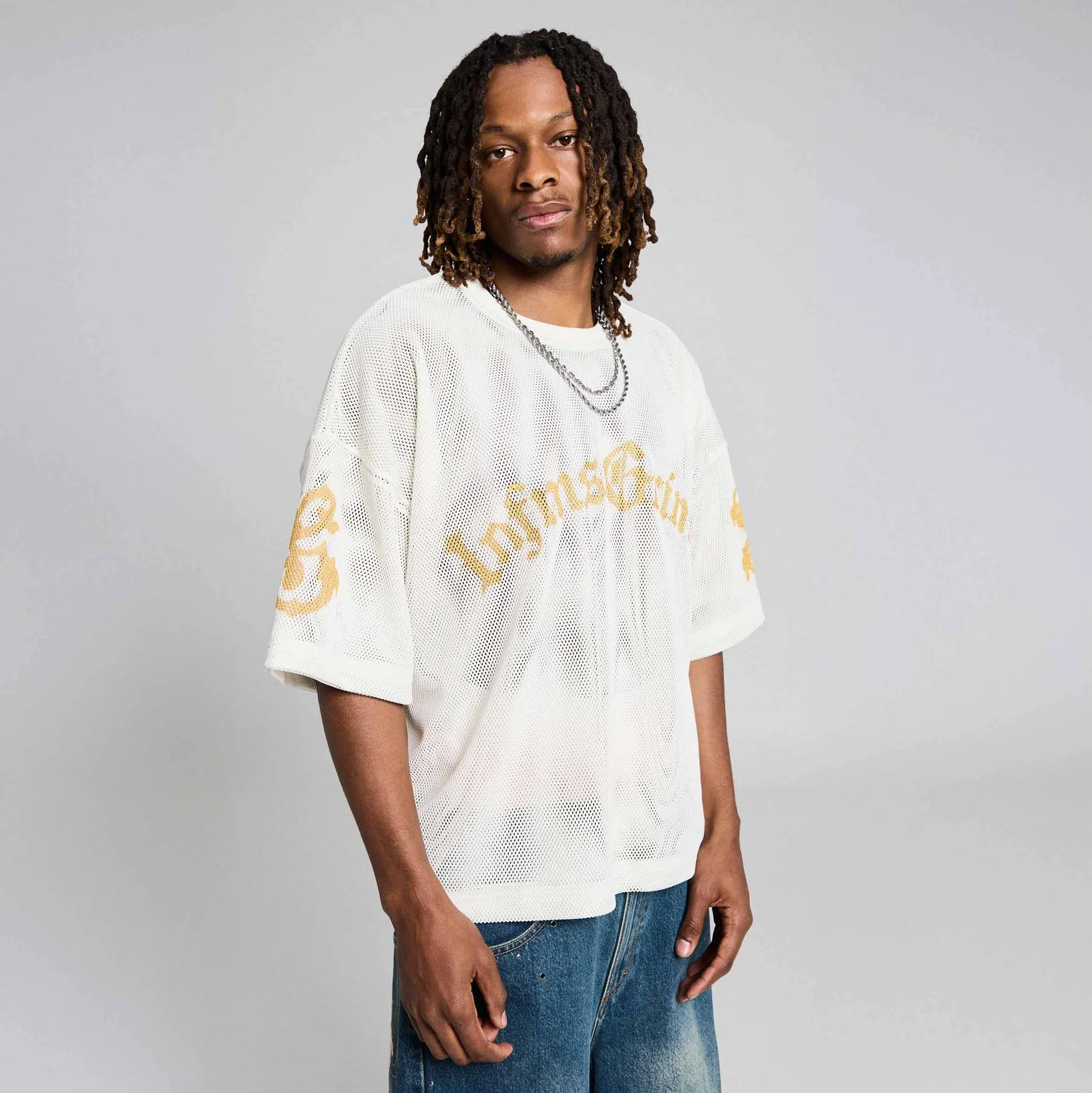 Camiseta Chief Watcher Mesh Boxy Off White